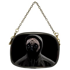 Gangsta Pug Chain Purses (two Sides)  by Valentinaart