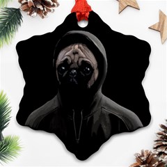 Gangsta Pug Snowflake Ornament (two Sides)