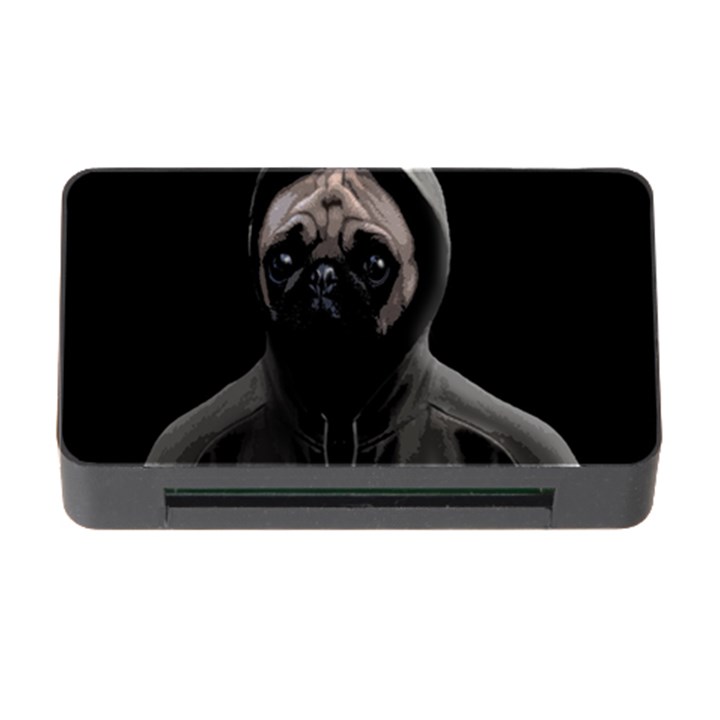 Gangsta pug Memory Card Reader with CF