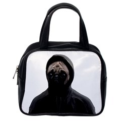 Gangsta Pug Classic Handbags (one Side)