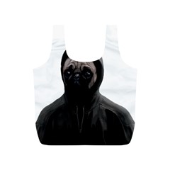 Gangsta Pug Full Print Recycle Bags (s)  by Valentinaart