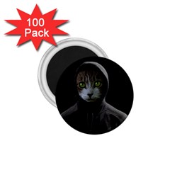 Gangsta Cat 1 75  Magnets (100 Pack)  by Valentinaart