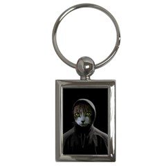 Gangsta Cat Key Chains (rectangle)  by Valentinaart