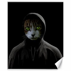 Gangsta Cat Canvas 11  X 14   by Valentinaart