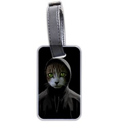 Gangsta Cat Luggage Tags (two Sides) by Valentinaart