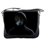 Gangsta cat Messenger Bags Front