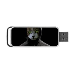 Gangsta Cat Portable Usb Flash (one Side) by Valentinaart