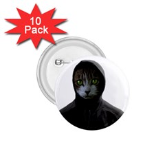 Gangsta Cat 1 75  Buttons (10 Pack) by Valentinaart