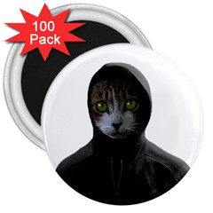 Gangsta Cat 3  Magnets (100 Pack) by Valentinaart