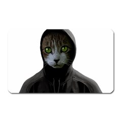 Gangsta Cat Magnet (rectangular) by Valentinaart