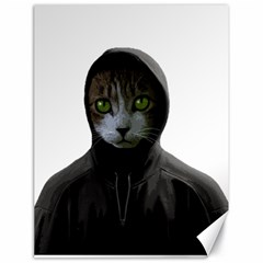 Gangsta Cat Canvas 18  X 24   by Valentinaart