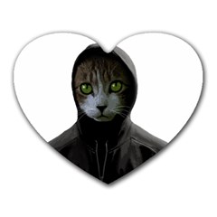 Gangsta Cat Heart Mousepads by Valentinaart