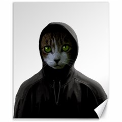 Gangsta Cat Canvas 11  X 14   by Valentinaart