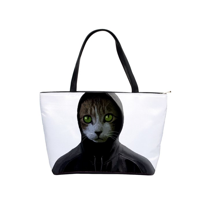 Gangsta cat Shoulder Handbags