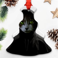 Gangsta Cat Ornament (christmas Tree)  by Valentinaart