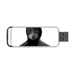 Gangsta Cat Portable Usb Flash (one Side) by Valentinaart