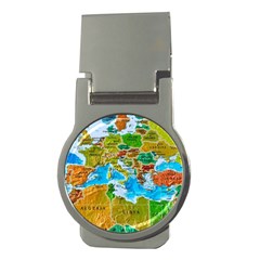 World Map Money Clips (round)  by BangZart