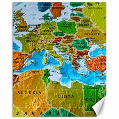 World Map Canvas 16  X 20   by BangZart