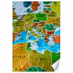 World Map Canvas 20  X 30  