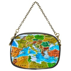 World Map Chain Purses (one Side)  by BangZart