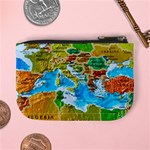 World Map Mini Coin Purses Back