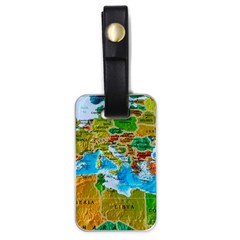 World Map Luggage Tags (one Side) 