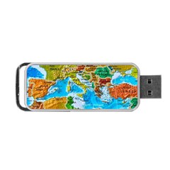 World Map Portable Usb Flash (two Sides) by BangZart