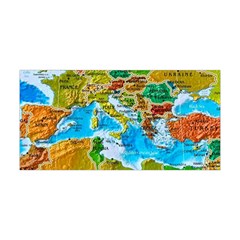 World Map Yoga Headband by BangZart