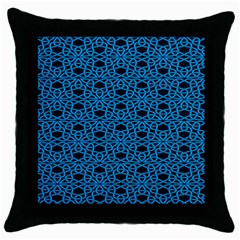 Triangle Knot Blue And Black Fabric Throw Pillow Case (black) by BangZart