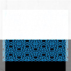 Triangle Knot Blue And Black Fabric Rectangular Jigsaw Puzzl by BangZart