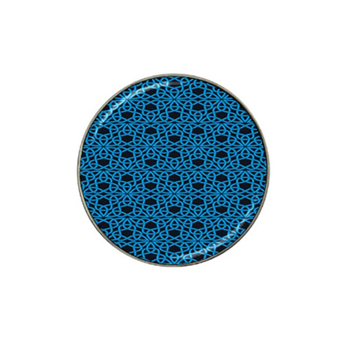 Triangle Knot Blue And Black Fabric Hat Clip Ball Marker (10 pack)