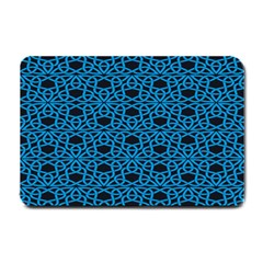 Triangle Knot Blue And Black Fabric Small Doormat  by BangZart