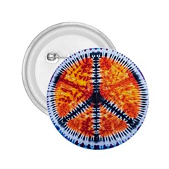 Tie Dye Peace Sign 2 25  Buttons