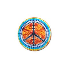 Tie Dye Peace Sign Golf Ball Marker (10 Pack) by BangZart