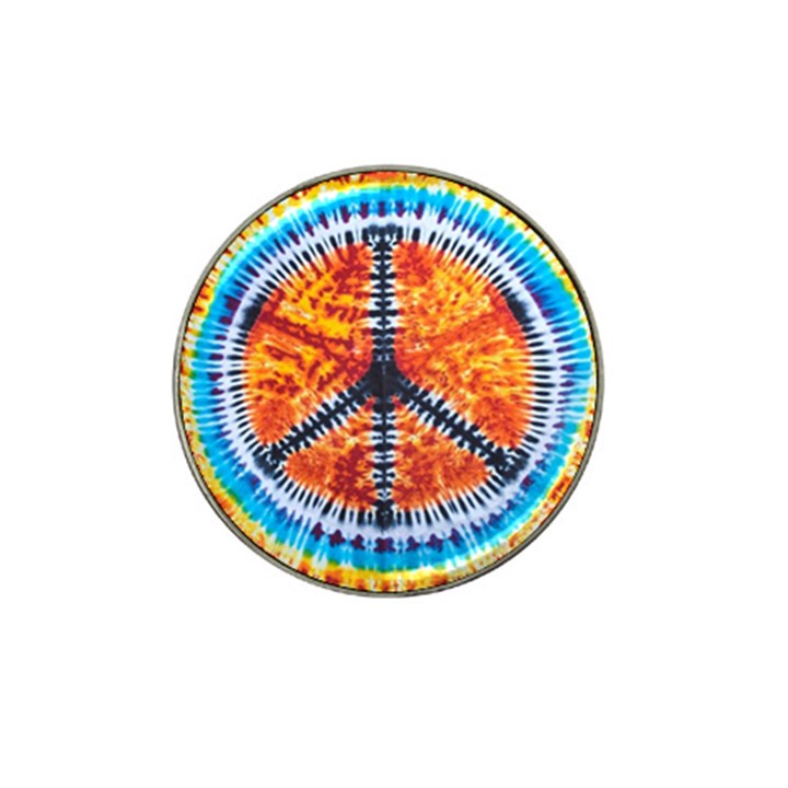 Tie Dye Peace Sign Hat Clip Ball Marker (10 pack)