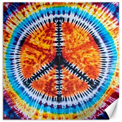 Tie Dye Peace Sign Canvas 20  X 20   by BangZart