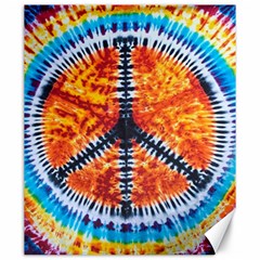 Tie Dye Peace Sign Canvas 20  X 24   by BangZart