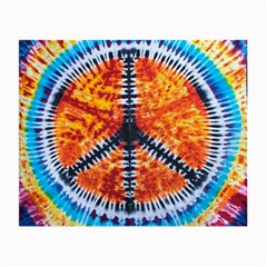 Tie Dye Peace Sign Small Glasses Cloth (2-side) by BangZart