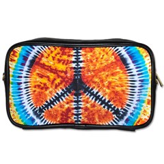 Tie Dye Peace Sign Toiletries Bags 2-side by BangZart