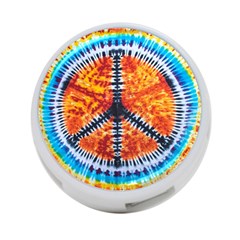 Tie Dye Peace Sign 4-port Usb Hub (two Sides)  by BangZart