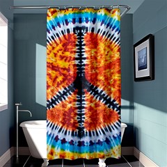 Tie Dye Peace Sign Shower Curtain 36  X 72  (stall)  by BangZart