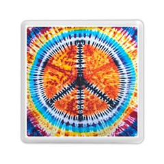 Tie Dye Peace Sign Memory Card Reader (square)  by BangZart