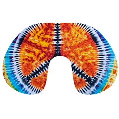 Tie Dye Peace Sign Travel Neck Pillows