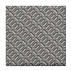 Grey Diamond Metal Texture Tile Coasters