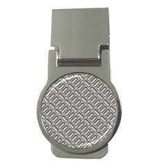 Grey Diamond Metal Texture Money Clips (round)  by BangZart