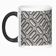 Grey Diamond Metal Texture Morph Mugs