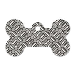 Grey Diamond Metal Texture Dog Tag Bone (one Side) by BangZart