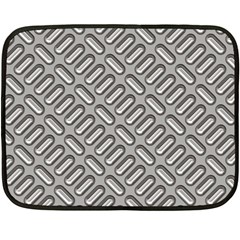 Grey Diamond Metal Texture Double Sided Fleece Blanket (mini)  by BangZart