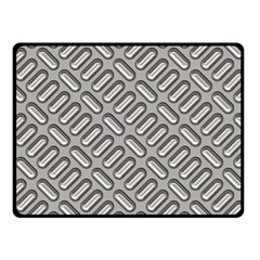 Grey Diamond Metal Texture Fleece Blanket (small) by BangZart