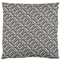 Grey Diamond Metal Texture Large Cushion Case (one Side)